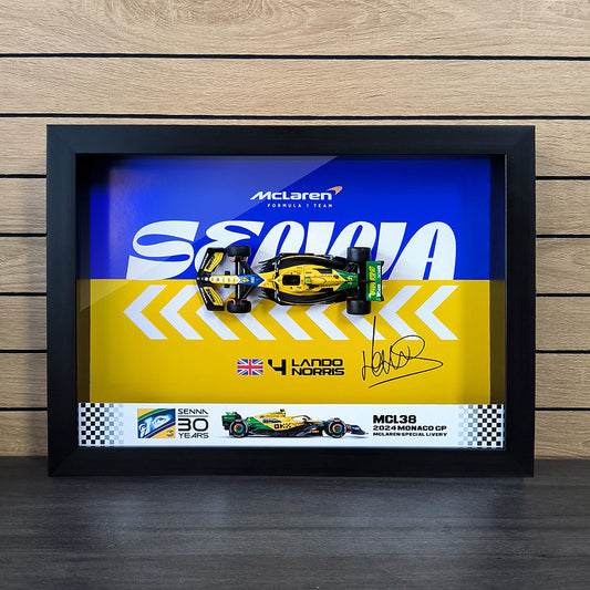 Lando Norris McLaren MCL38 - Senna tribute livery